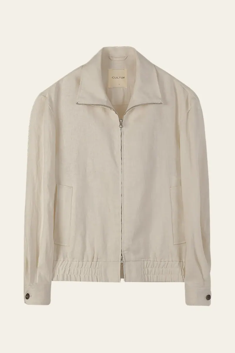 Льняная куртка Harrington, вид спереди